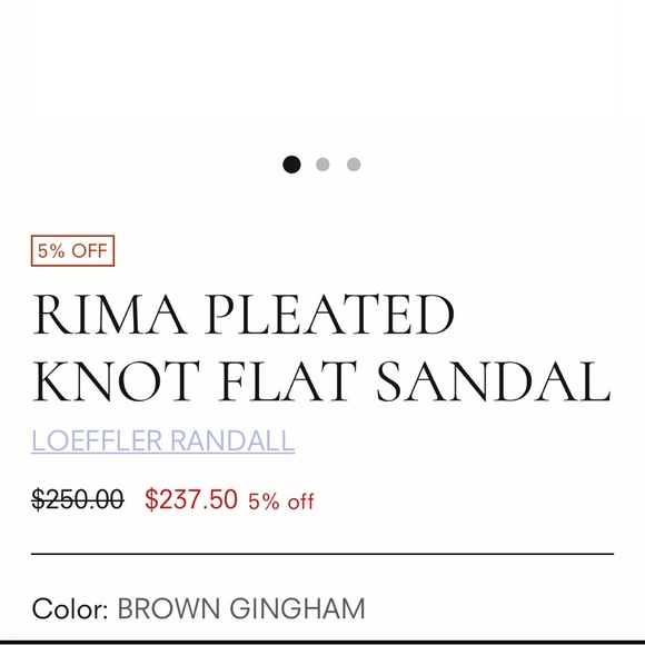 New! Loeffler Randall RIMA PLEATED KNOT FLAT SANDAL (fall sandals πππ§‘) - Picture 10 of 11